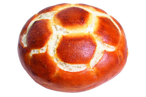 Fußball-Laugenbrötchen